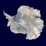 Antarktika, aus Satellitenfotos